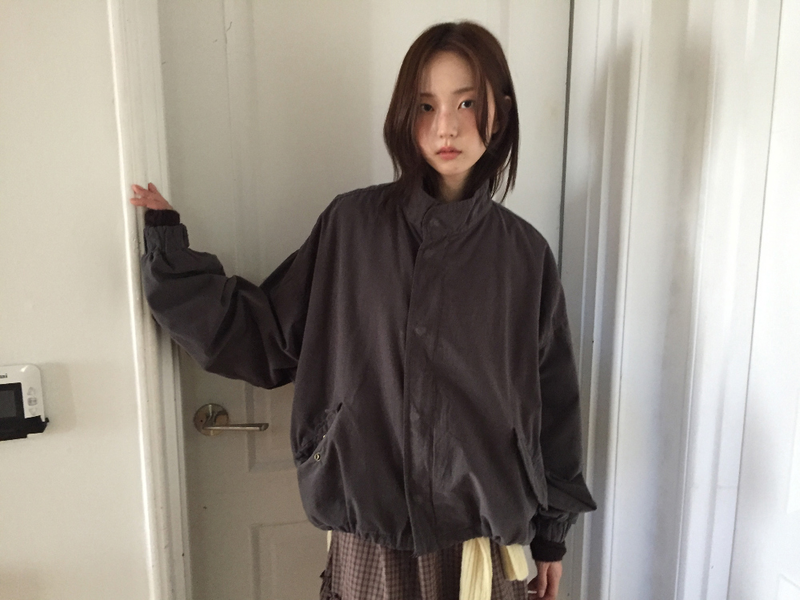 Bell half-neck peach field jacket (4color)