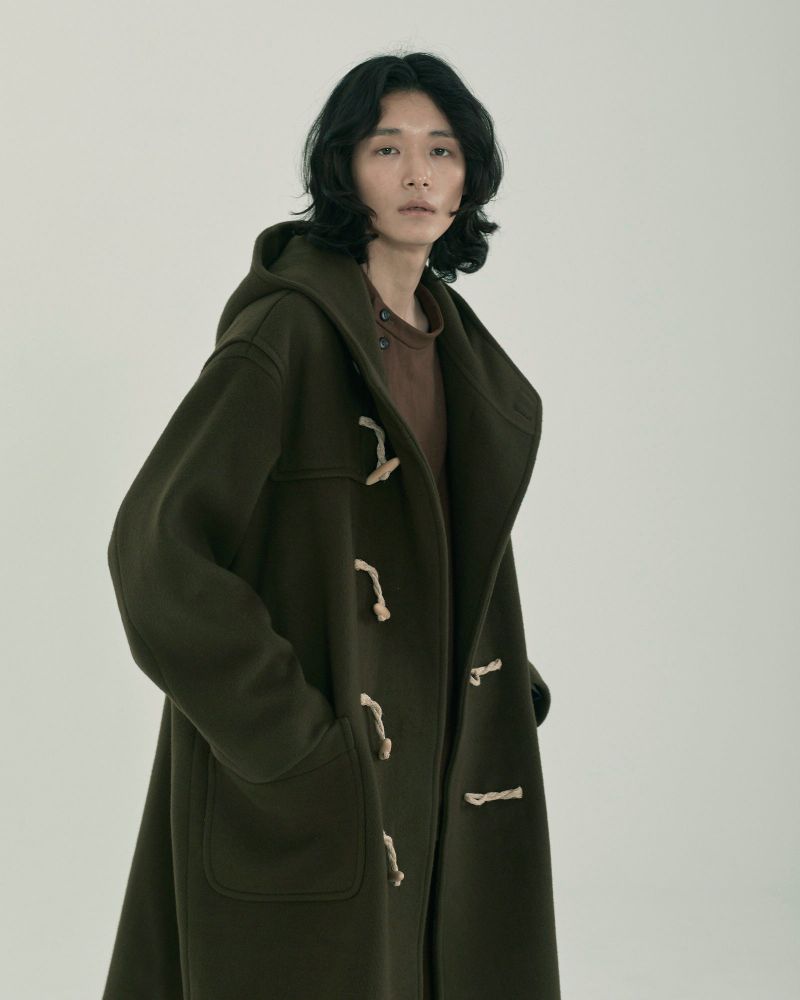 unisex duffle coat khaki