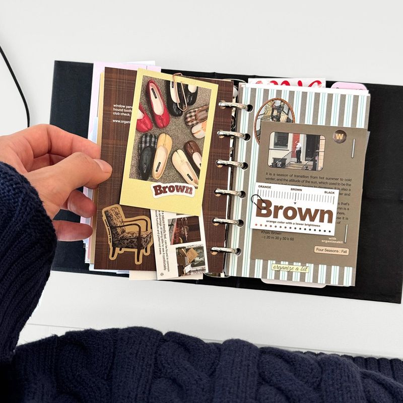oab tone pack brown / scrap sticker set