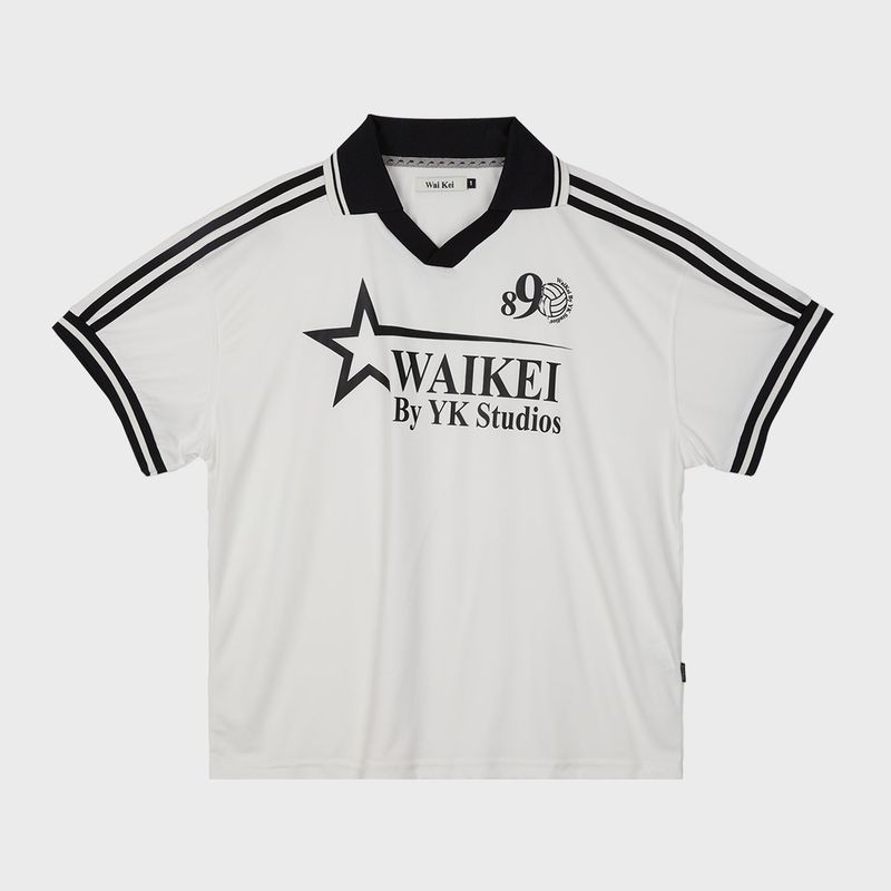 WaiKei(ワイケイ)の「スターロゴカラージャージーハーフTシャツ(トップス)」