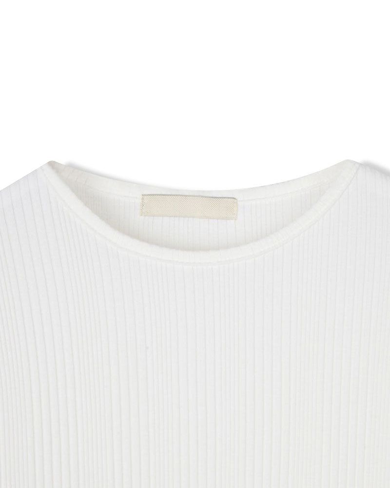Irrregular rib slim long sleeves(5color)