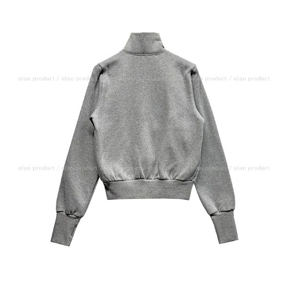 Tay Cross Stud Unbalanced Zip-Up