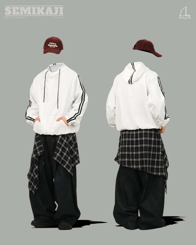 DIV Track Windbreaker Hoody Zip-up