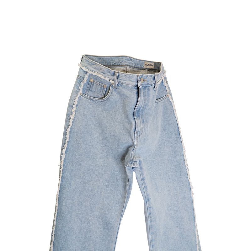 Curved Side Line Denim / Light Blue