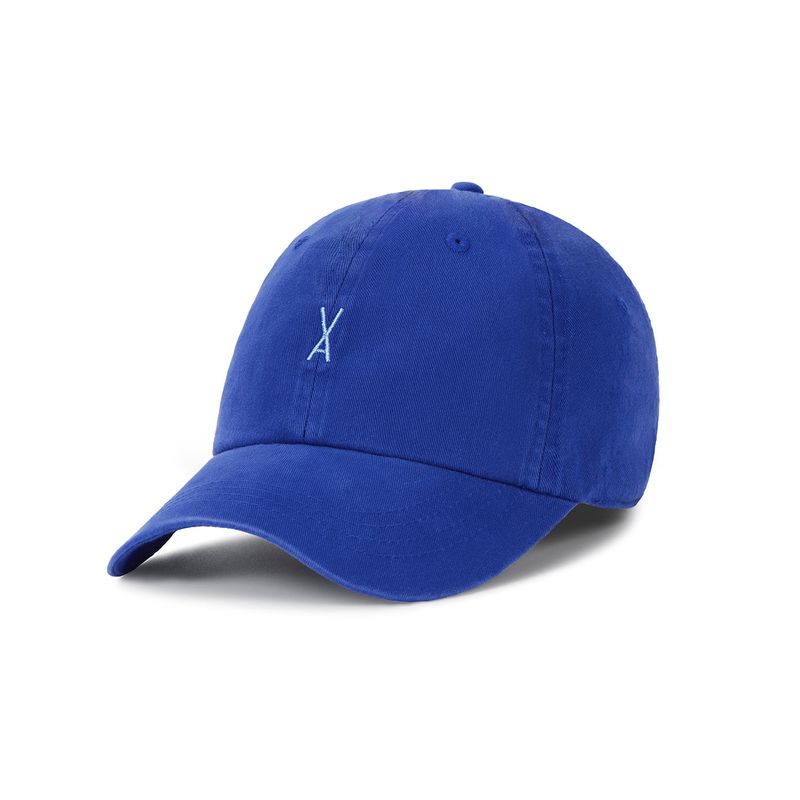 Varzar Logo Over Fit Chino Ball Cap Blue