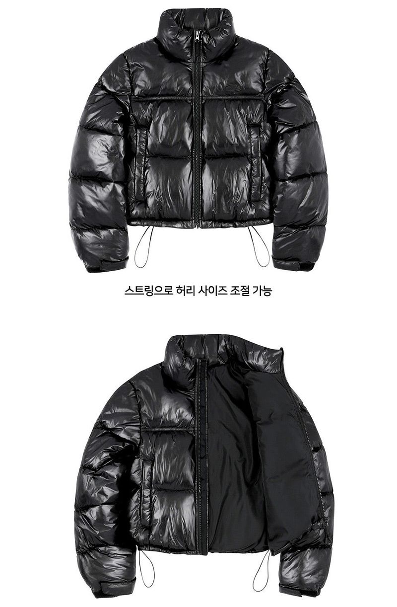 Glossy Eco-Puffer Short Padding Jumper