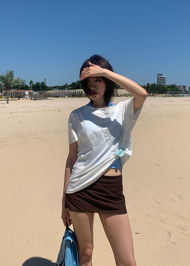 SHELL OFF TEE (2color)