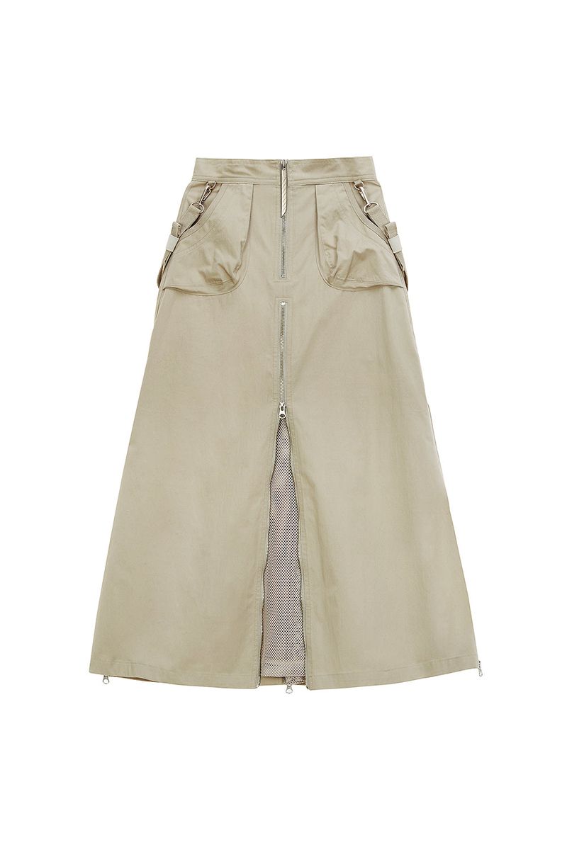 [23SS LSD COLLECTION] ﻿Cargo Zipper Skirt