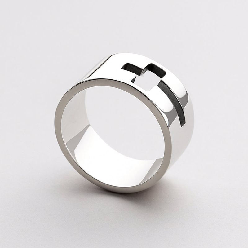 SHOVEOFF（ショーブオフ）の「SVR-625 Silver 92.5Wide Bold Cutting Line Silver Ring（Accessories）」