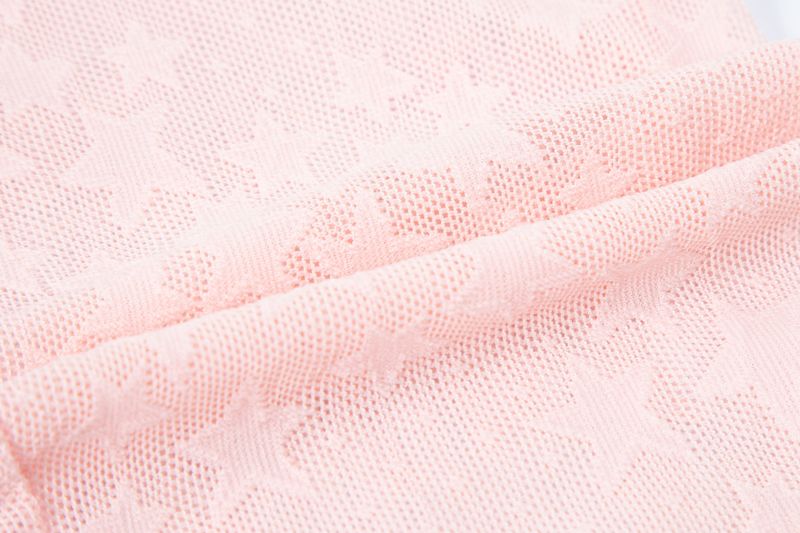 star mesh leggings pink