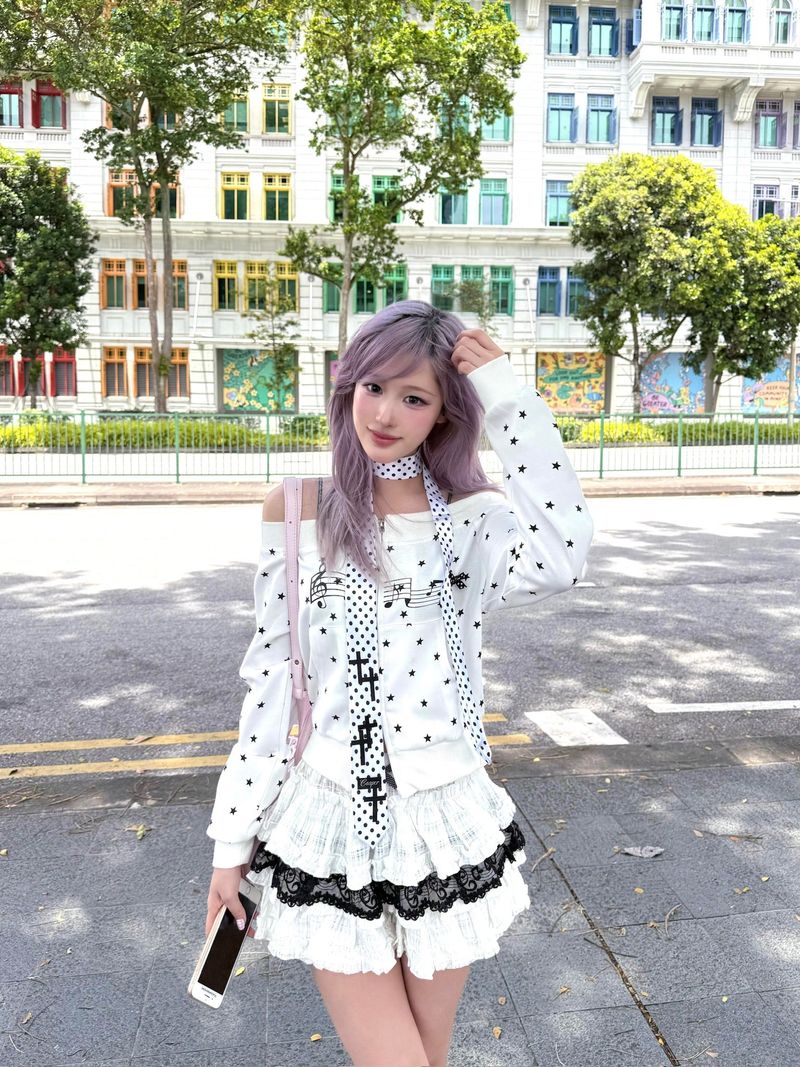 Star Zipper Sweatshirt
