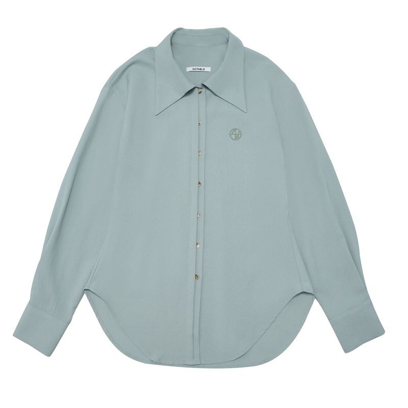 HALF HIDDEN BLOUSE -MINT