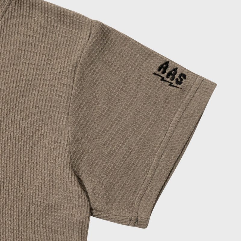 NAMIB WAFFLE CROP TOP (KHAKI)