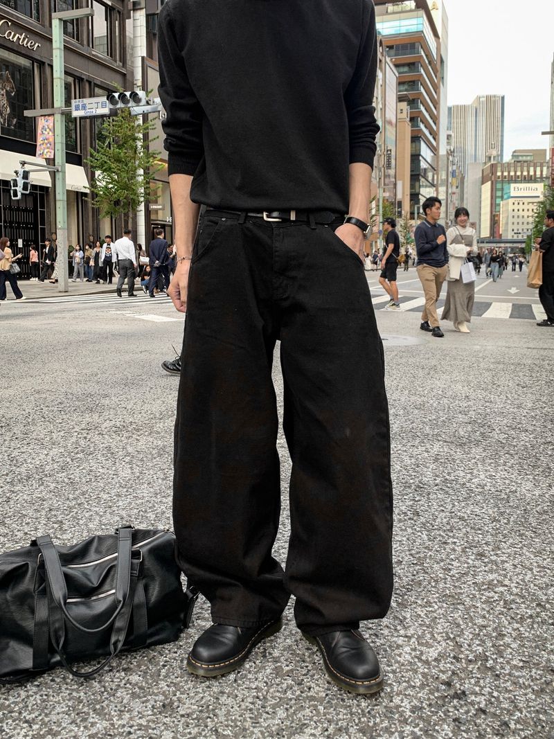 Mono Basic Curved Cotton Pants