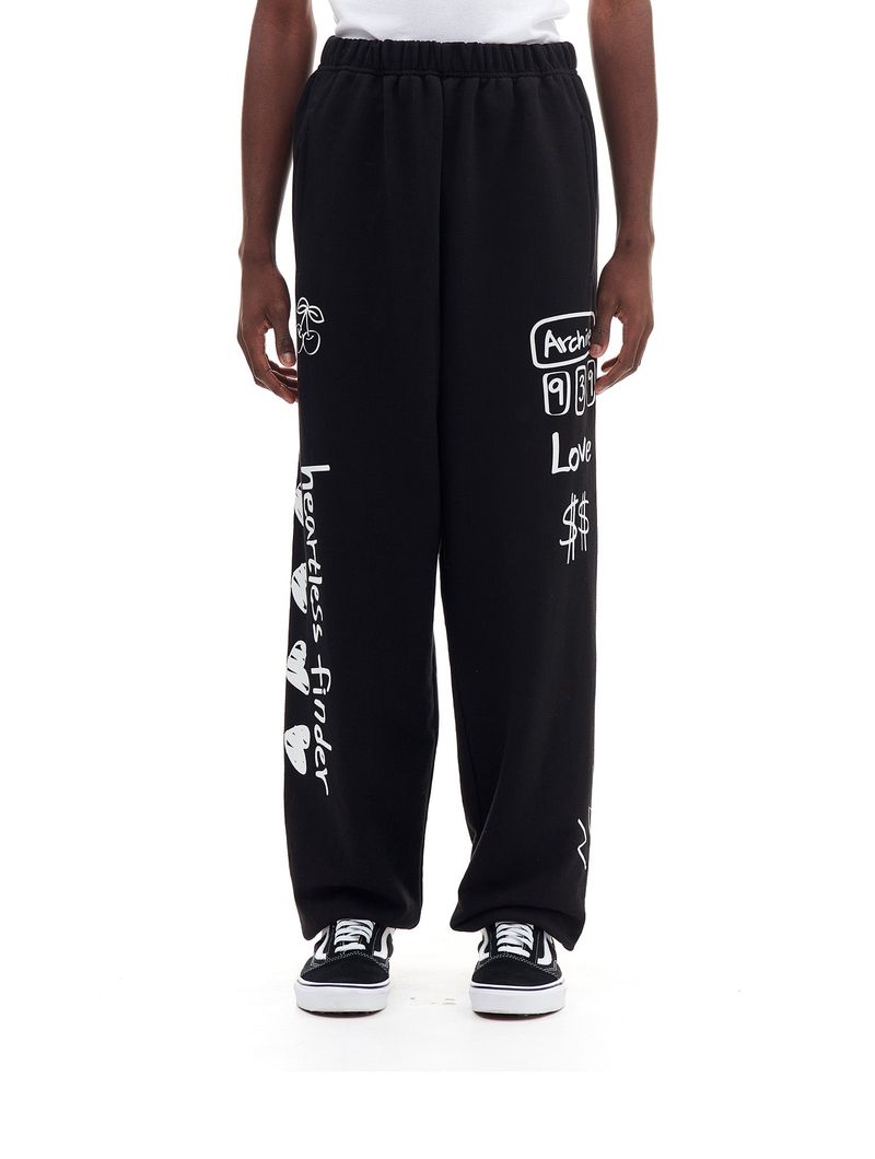 ARCHIVE BOLD(アーカイブボールド)の「DOODLE SWEAT PANTS (BLACK)(Pants)」