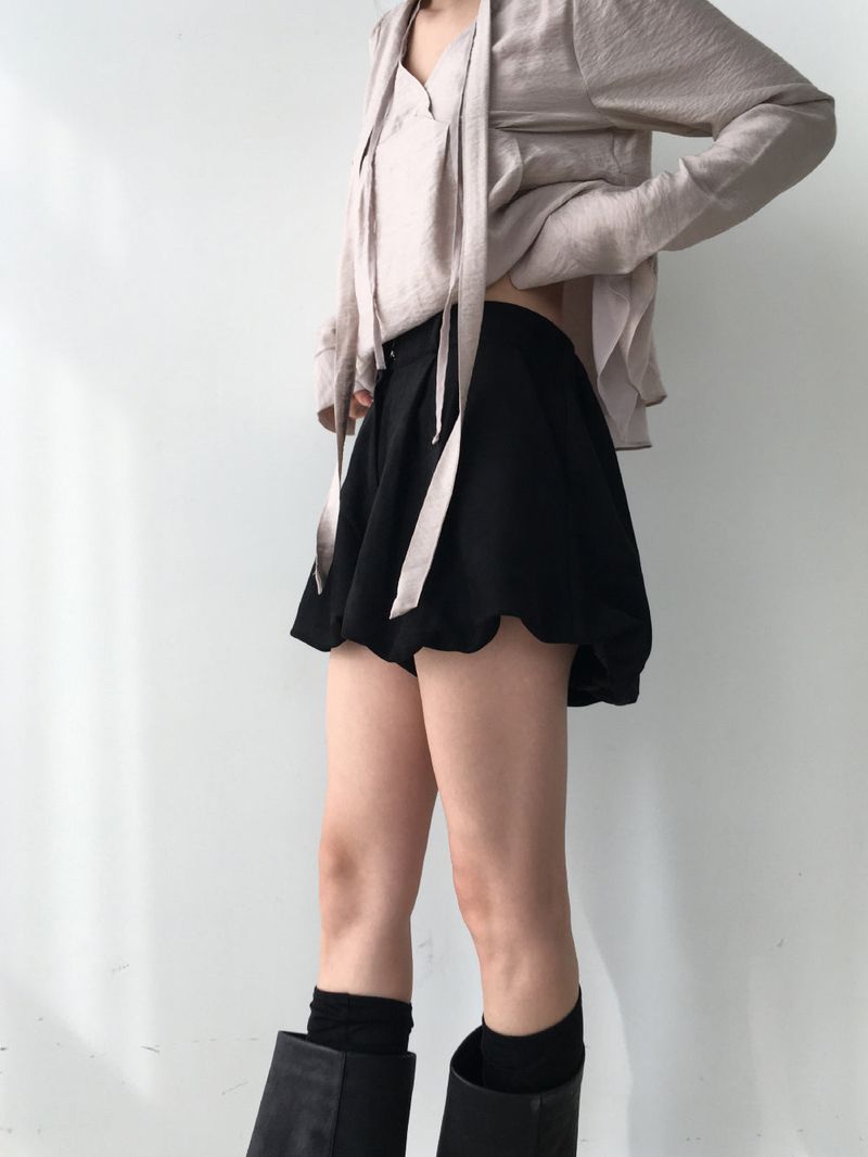 パンプキンスエードバンディングショーツ