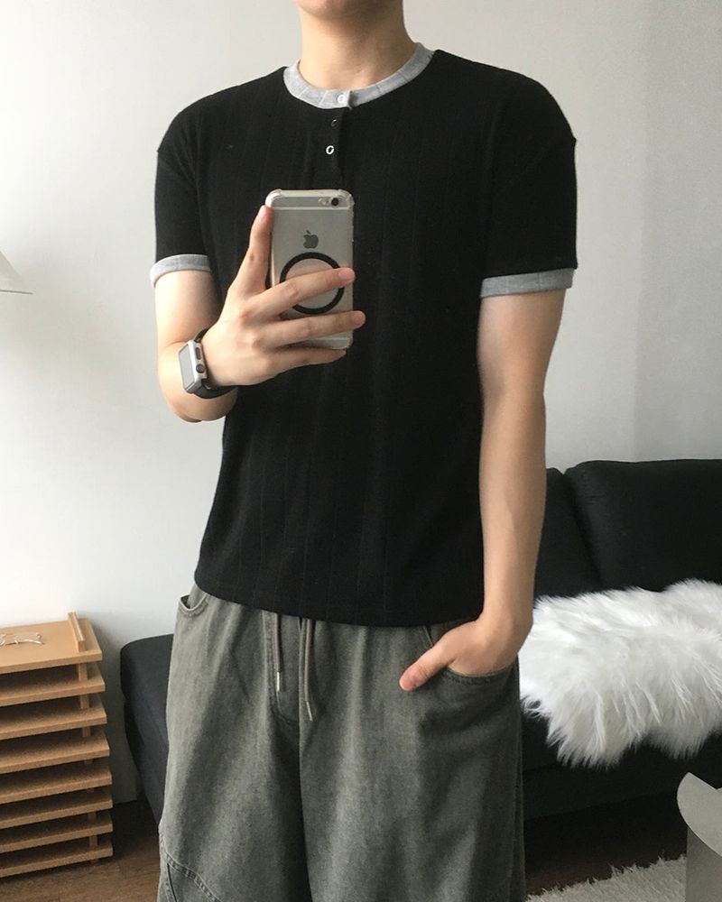 Hail Ringer Short Sleeve Knit