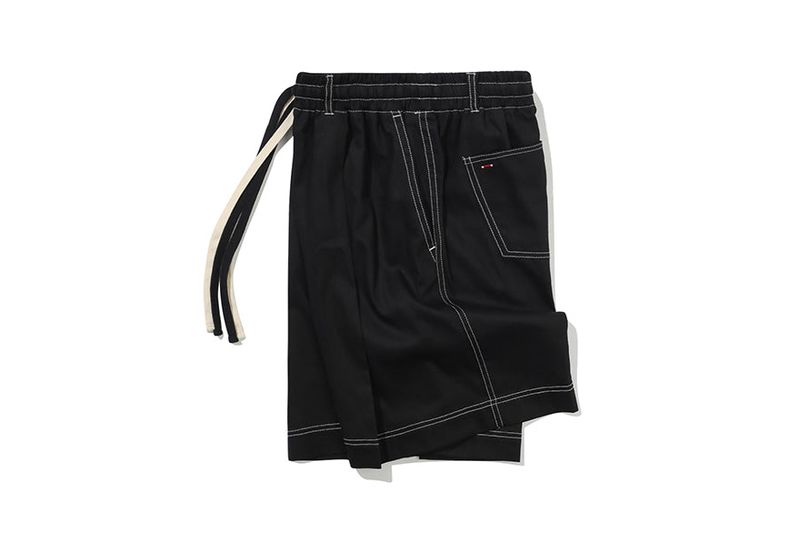 DOUBLE STRING HALF PANTS_BLACK