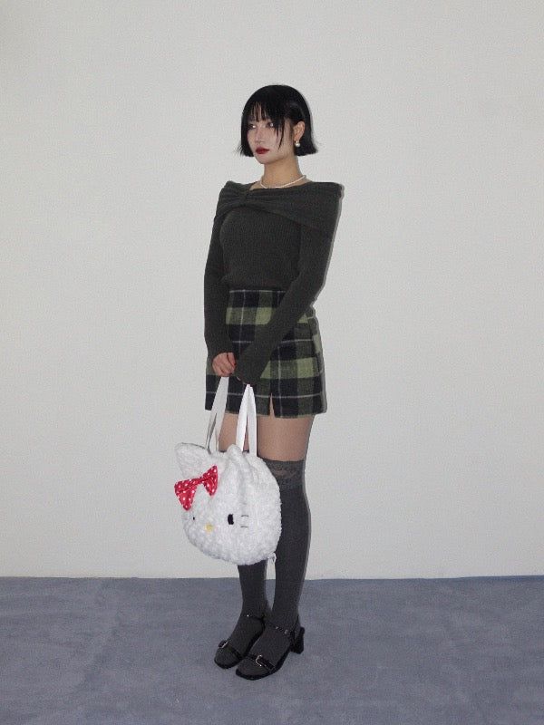 VIVIC（ビビク）の「MATCHA CHECK MINI SKIRT（Skirts）」
