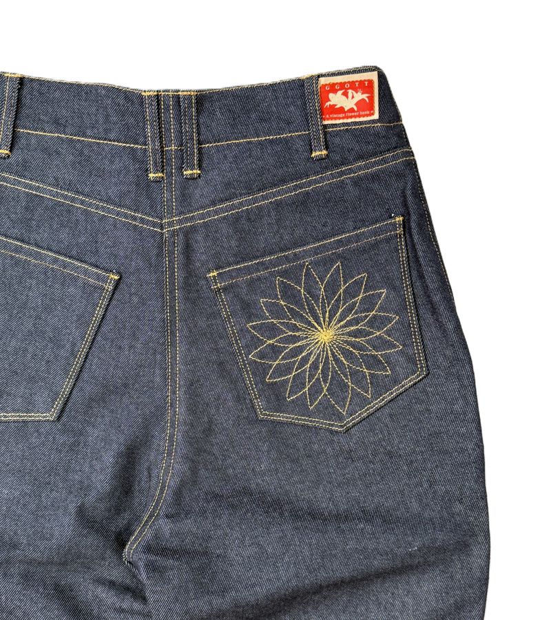 [Hand-Made「005」] Origami Pants_Denim&Brown
