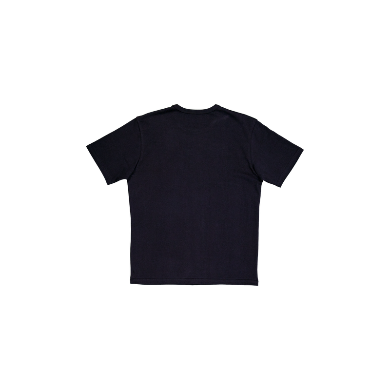 [UPDRAFT]APPLIQUE COTTON T-SHIRT BLACK