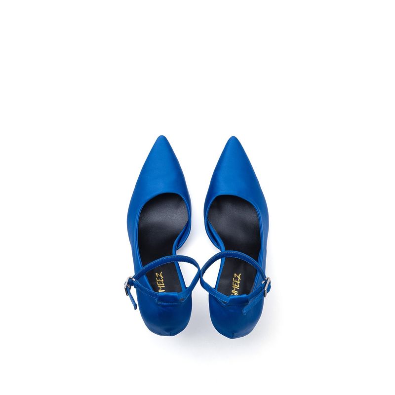 Satin Stiletto Heel(Blue)