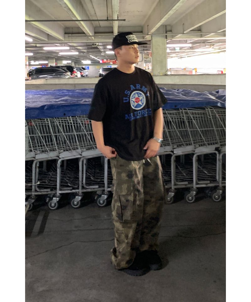 Camo Rip Nylon Cargo Pants