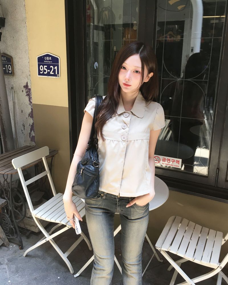 Button half shirts