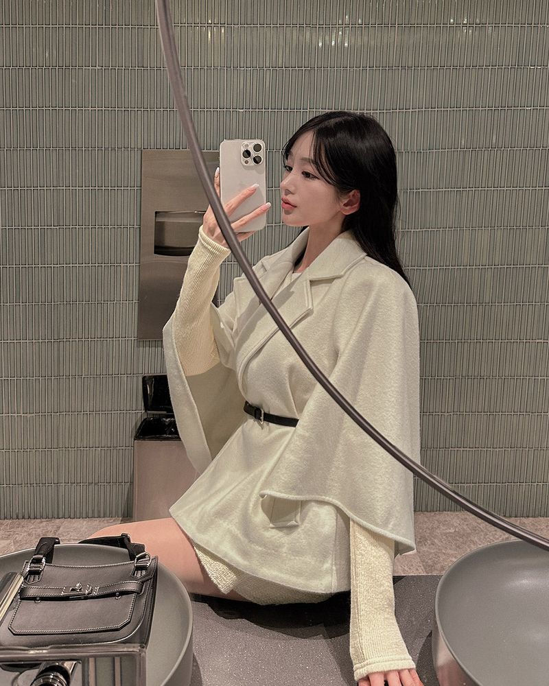 Cape Half Coat(belt set)
