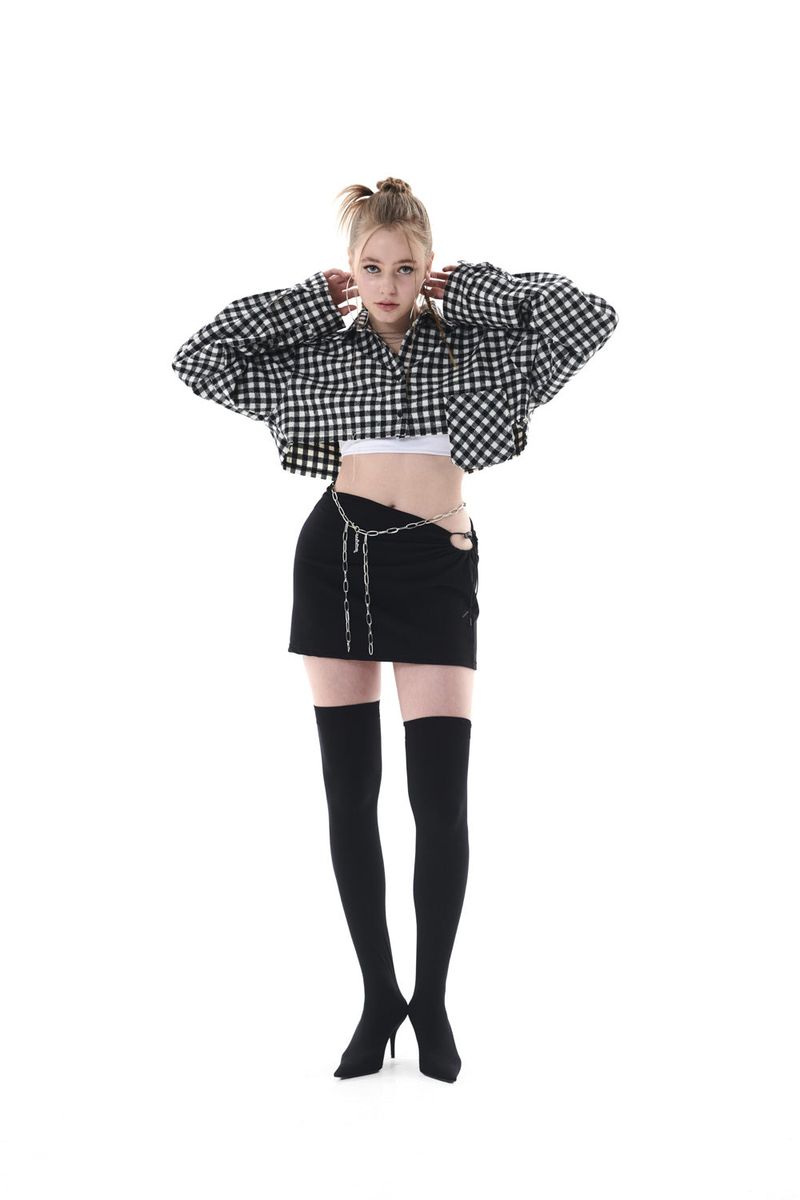 CUT OUT MINI SKIRT