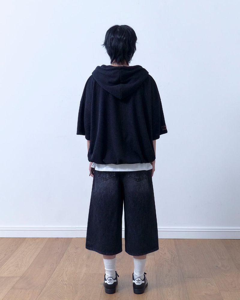 26SS★ Airy Half Hood Zip Up