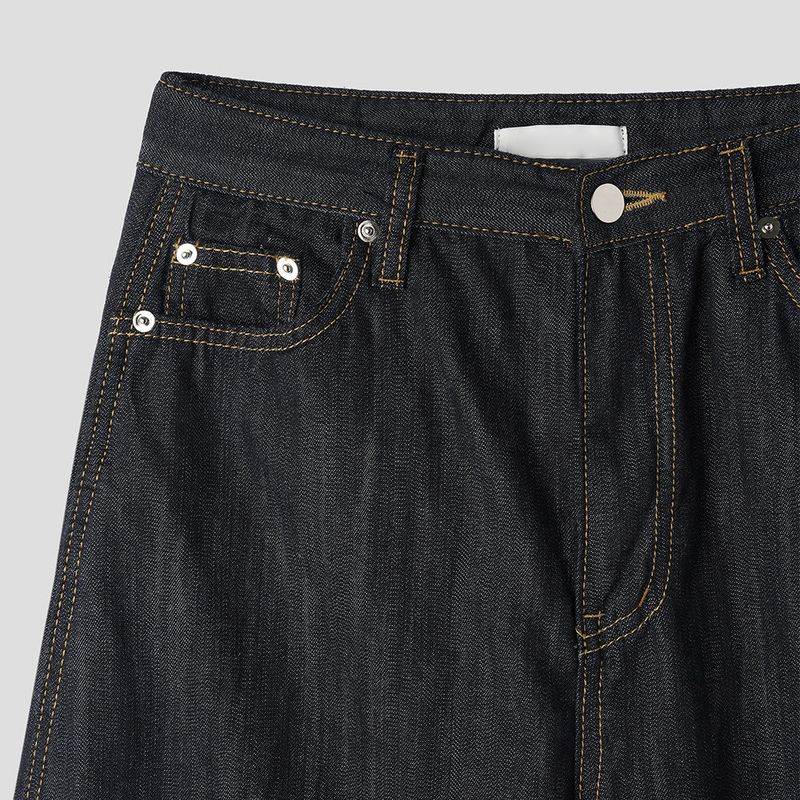 Low waist tab denim pants -1C