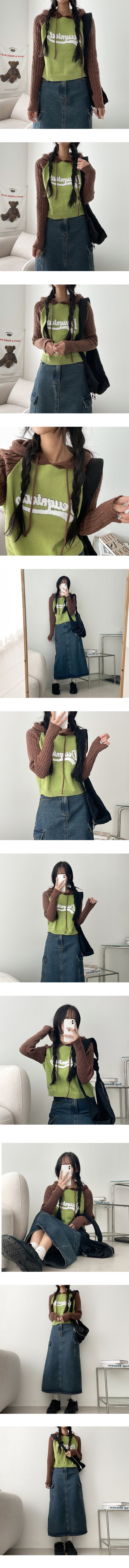 Earl's Colored Twisted Hooded Knitwear