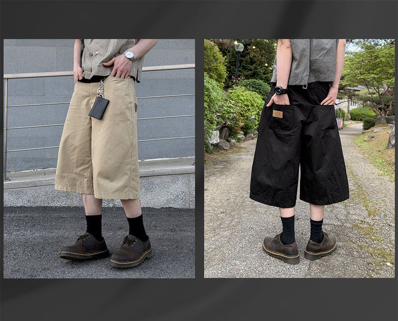 Varon Patch Strap Bermuda Pants