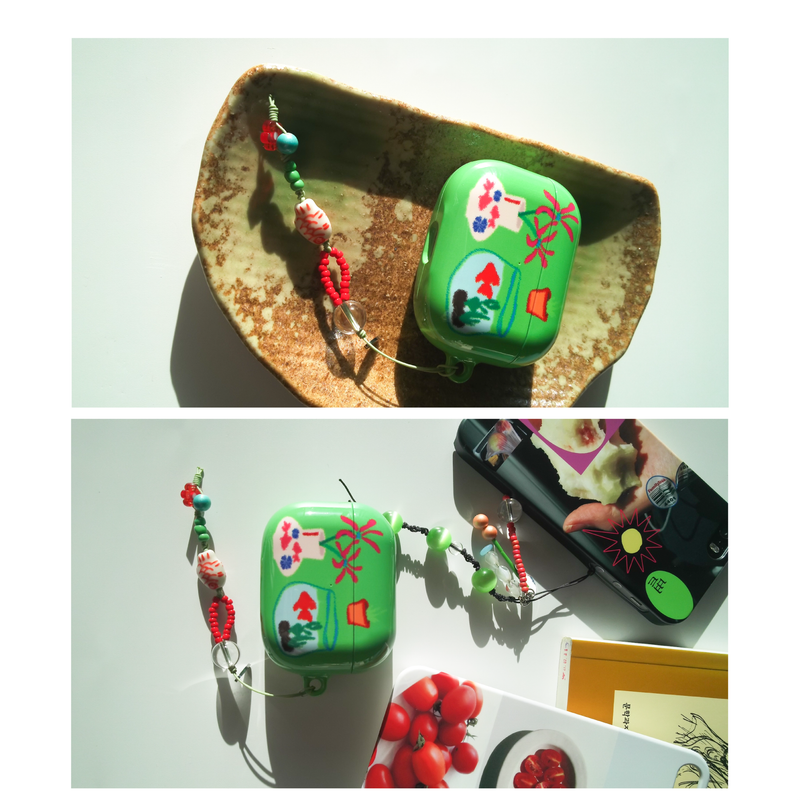 a small fish tank AirPods case
