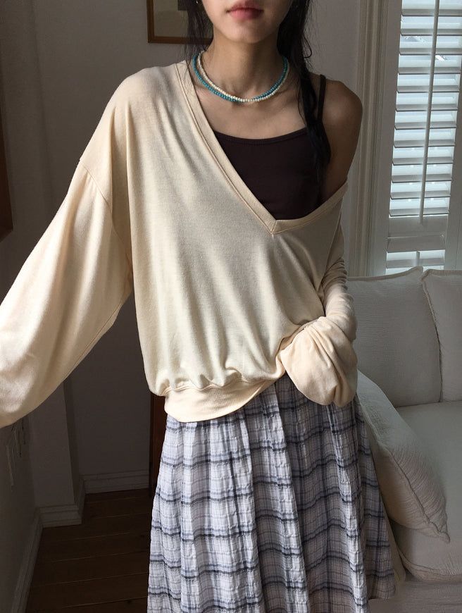 Leme Basic Color Layered Sleeveless