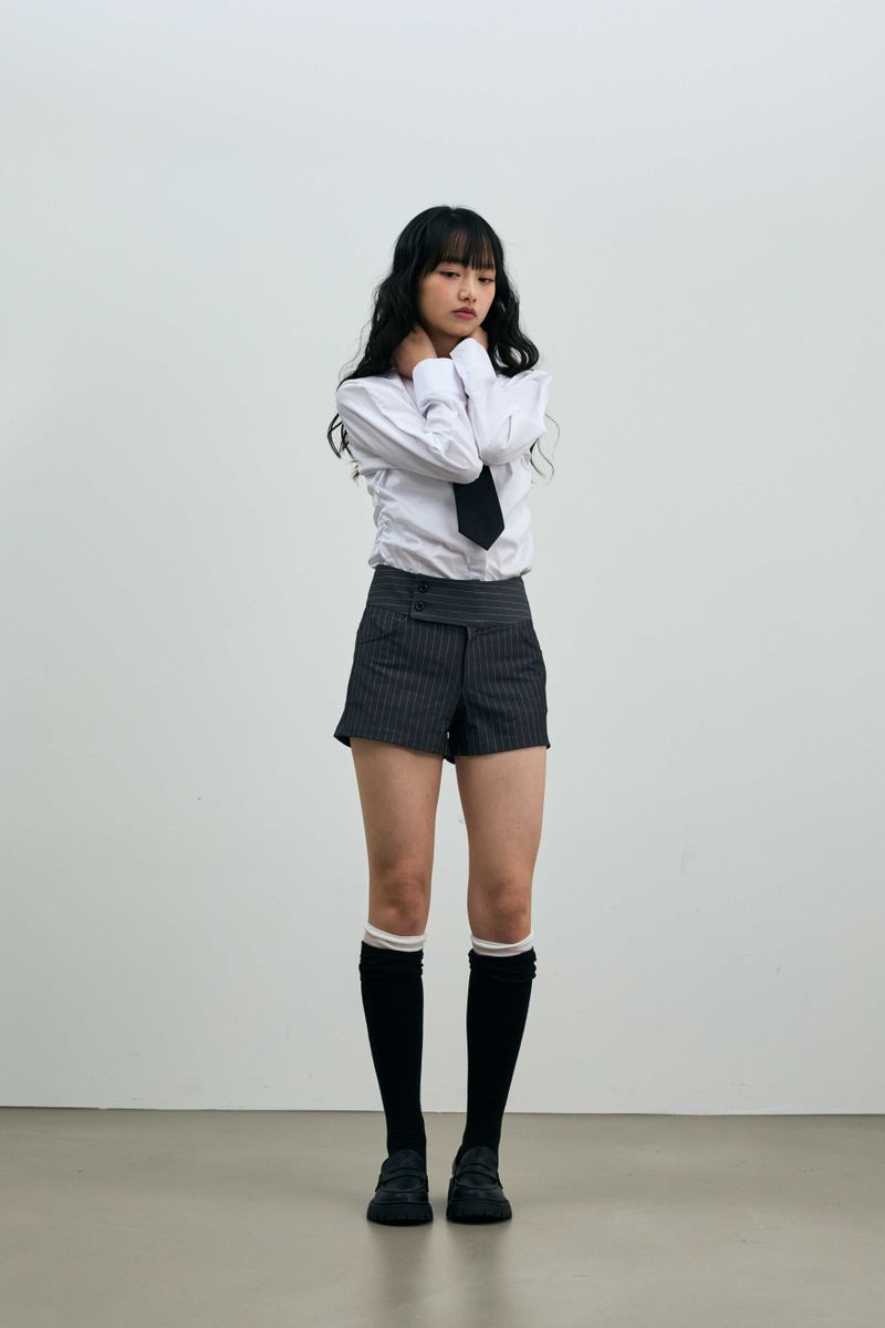 AVEL PINSTRIPE MICRO PANTS / CHARCOAL