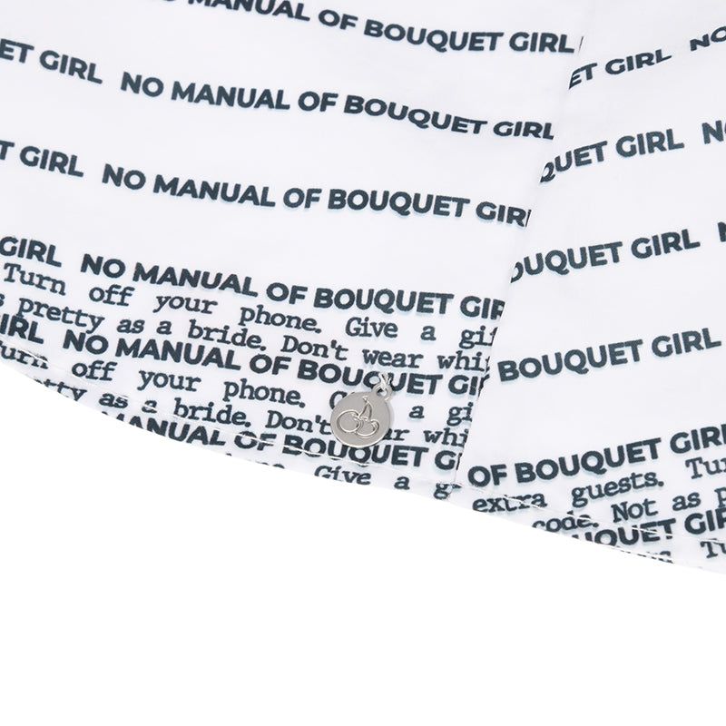 REVERSIBLE GRAPHIC BUCKET HAT [WHITE]