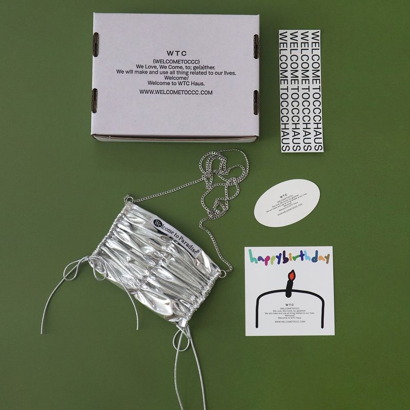 welcometoccc(ウェルカムシーシーシー)の「mimi bag (mirror) + silver chain (Bags)」