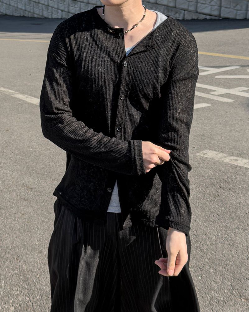 Erin Summer Linen Ribbed Cardigan