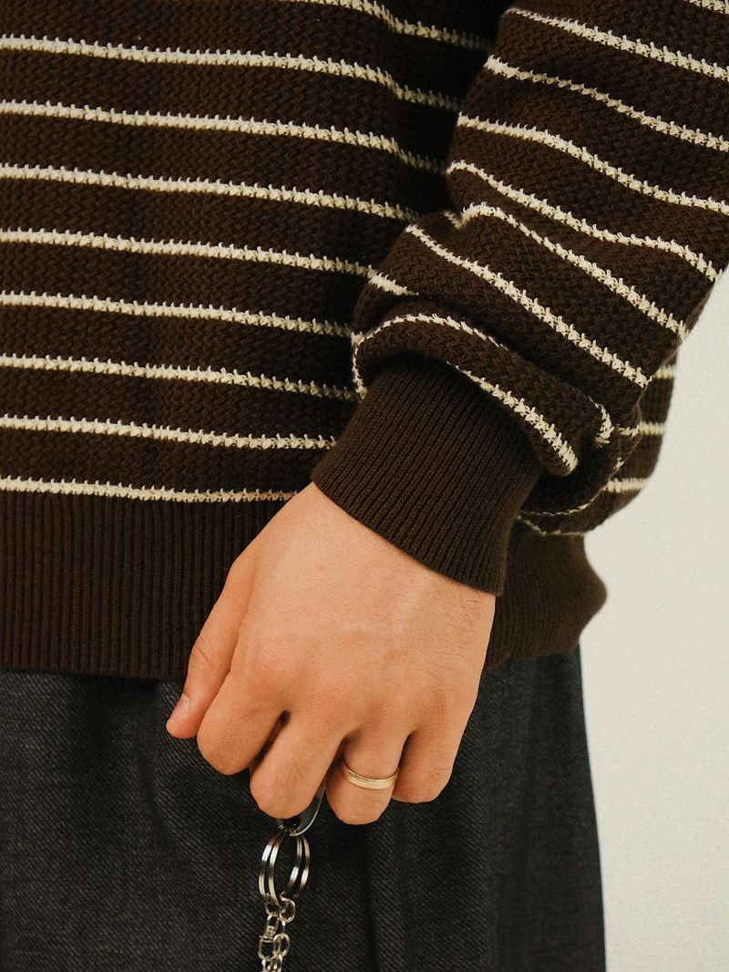 VL Stripe Collar Standard Knit