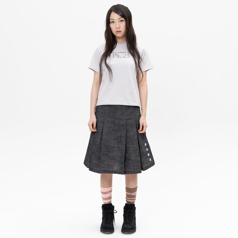 WH Check Patch Tee - Grey