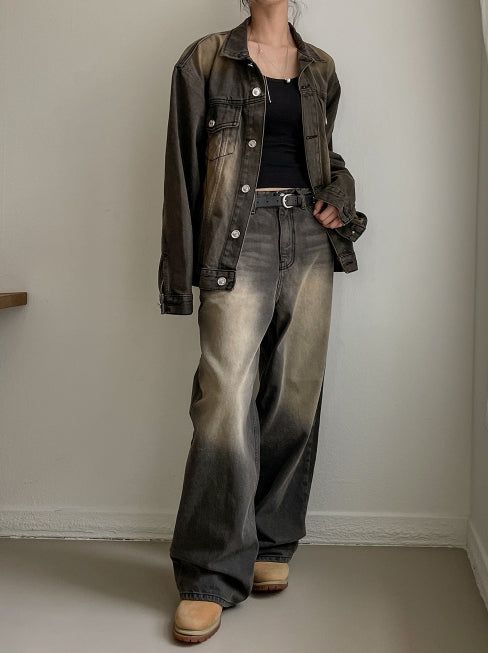 Betty Tin Beige Denim Tracker Jacket