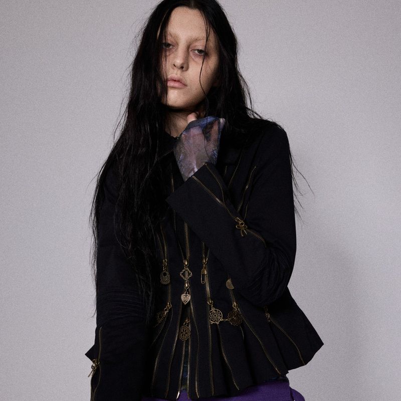 SHEISSHE/MULTIPLE-ZIPPER JACKET
