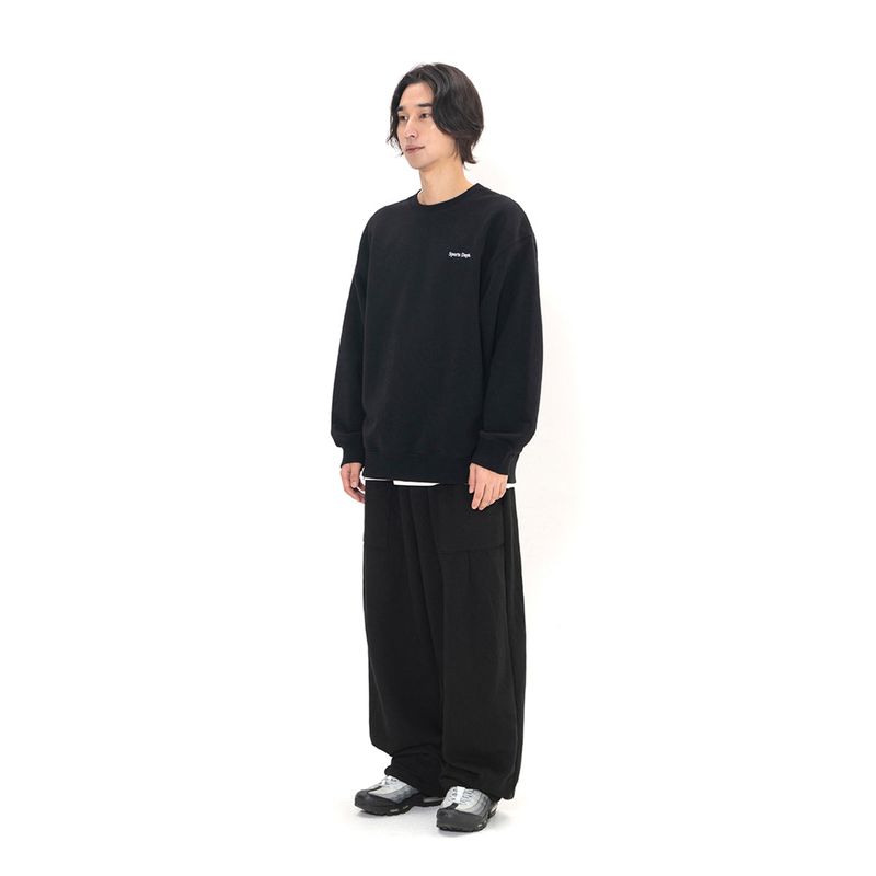 Sport Dept Flocking Logo Sweatshirt - Black