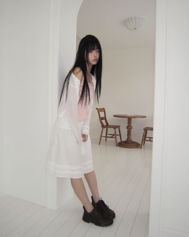 Repin Frill Midi Skirt