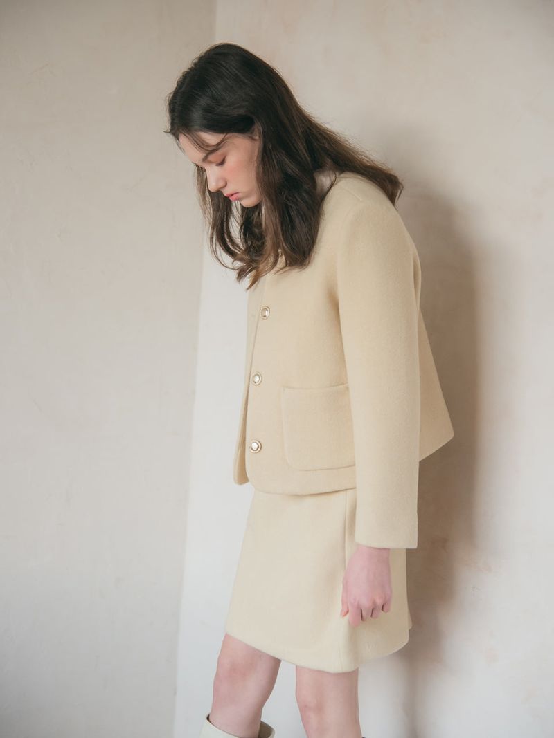 MARIE WOOL MINI SKIRT