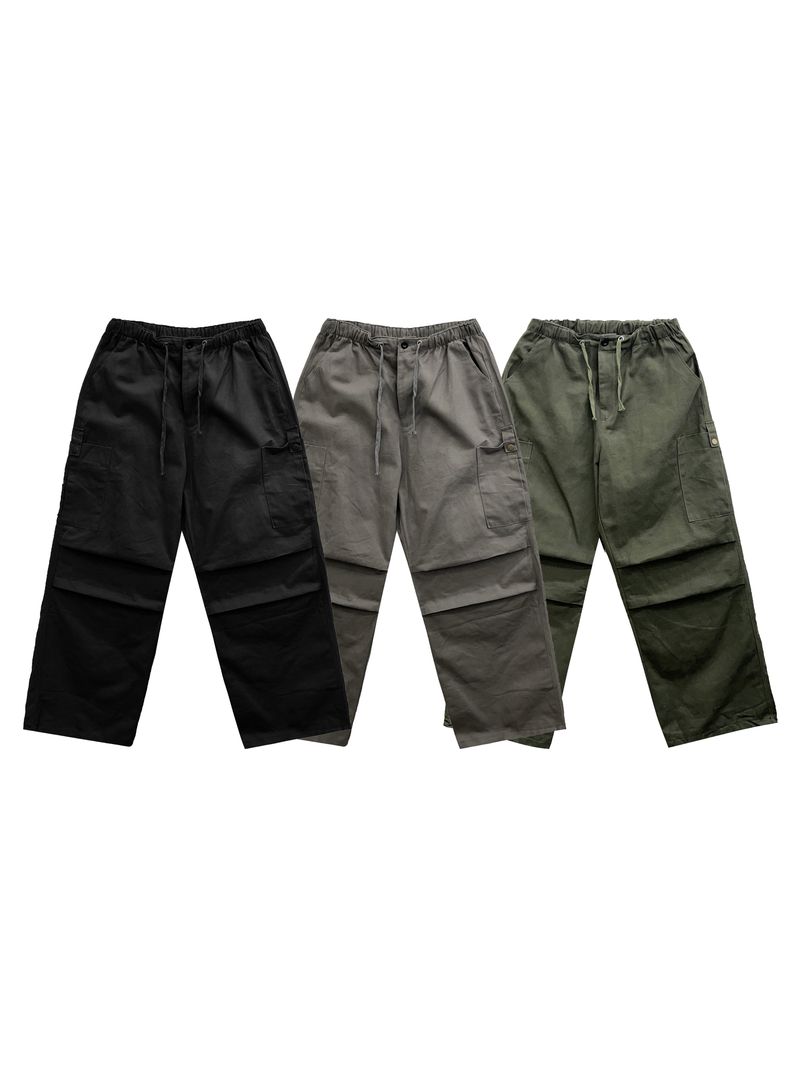 Patched Cotton American Carge Pants 2C