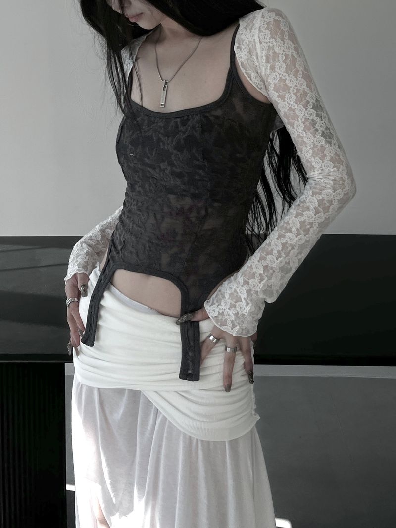 rose bolero cardigan (3color)