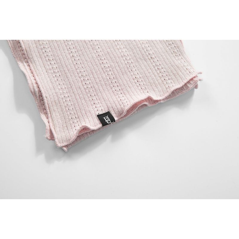 STITCH SLIM MUFFLER-PINK